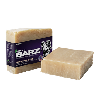BEARDGOAT® BARZ Sandalwood SOAP BAR - Nourishing Beard and Skin Care