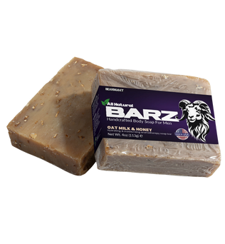 BEARDGOAT® Barz Oat Milk Honey Soap Bar