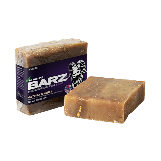 BEARDGOAT® Barz Oat Milk Honey Soap Bar