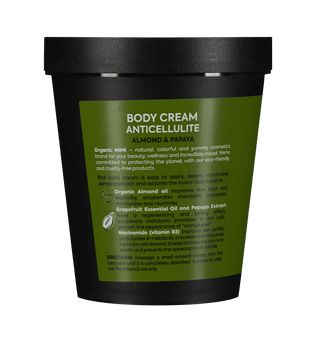 Organic Mimi, Body Cream Antiсellulite Almond & Papaya, 200 ml