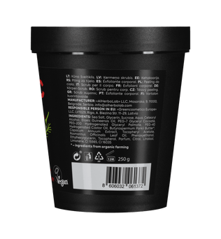 Organic Mimi, Body Scrub Anticellulite Red Pepper & Rosemary, 250 g