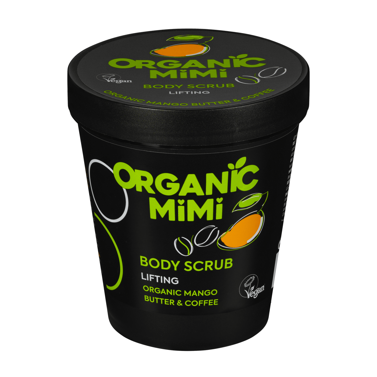 Organic Mimi, Body Scrub Lifting Mango & Coffee, 250 g