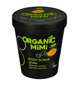 Organic Mimi, Body Scrub Lifting Mango & Coffee, 250 g