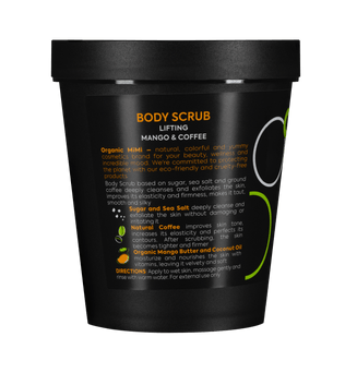 Organic Mimi, Body Scrub Lifting Mango & Coffee, 250 g