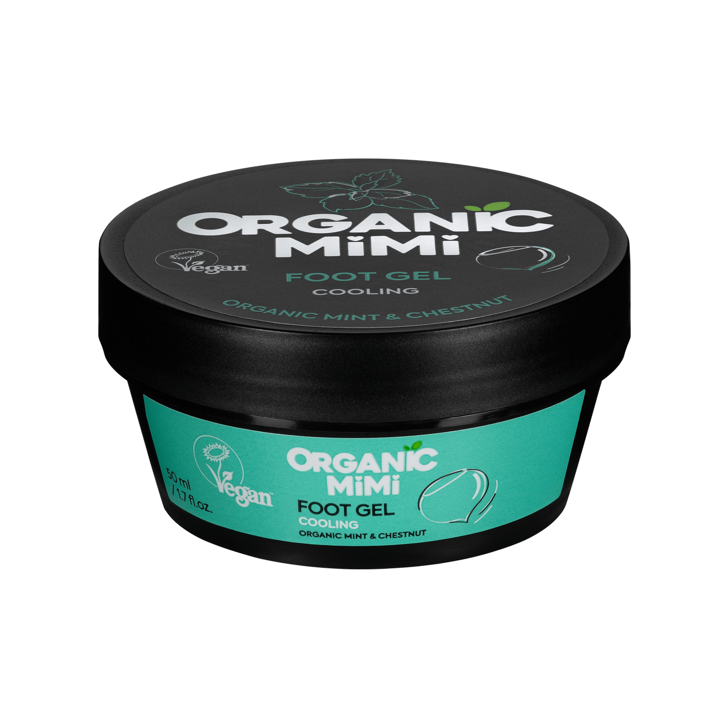 Organic Mimi, Foot Gel Cooling Mint & Chestnut, 50 ml