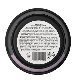 Organic Mimi, Hand Cream Recovery Mango & Basil, 50 ml