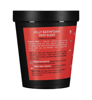 Organic Mimi, Jelly Bathfoam Deep Sleep Camellia & Lotus, 200 ml