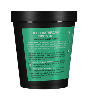 Organic Mimi, Jelly Bathfoam Stress Off Verbena & Ylang Ylang, 200 ml