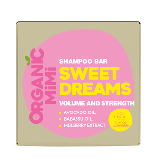 ORGANIC MIMI, SWEET DREAMS VOLUME AND STRENGTH SHAMPOO BAR, 50 g
