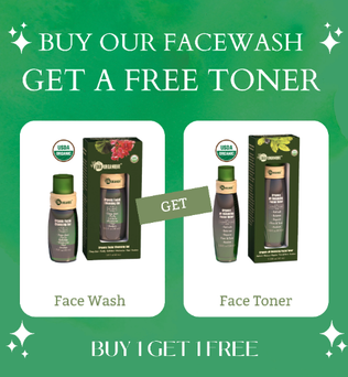 Buy one Organic Facial Cleansing Gel 100ml, and get one Organic pH balancing Facial Toner 40ml for free!!!