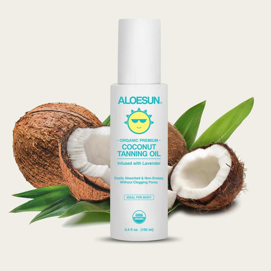 Coconut Tanning Oil A Natural Tanning Oil by Aloe Sun