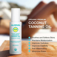 Coconut Tanning Oil A Natural Tanning Oil by Aloe Sun