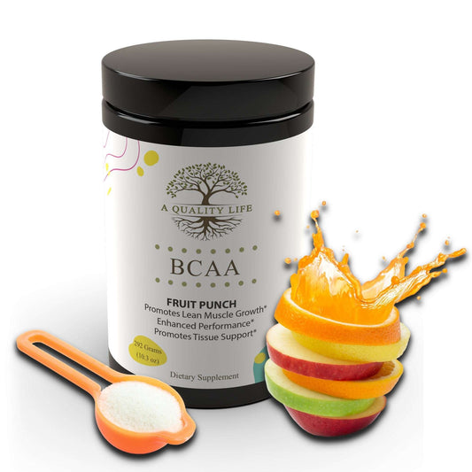 Natural BCAA by A Quality Life - Fruit Punch - Expressly Marketplace