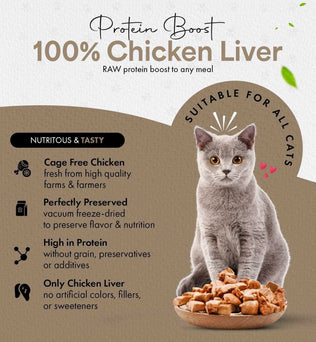 Chef Kitty® Freeze Dried Chicken Liver Cat Treats (1.75oz-3.5oz) - Expressly Marketplace