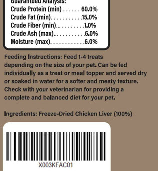 Chef Kitty® Freeze Dried Chicken Liver Cat Treats (1.75oz-3.5oz) - Expressly Marketplace
