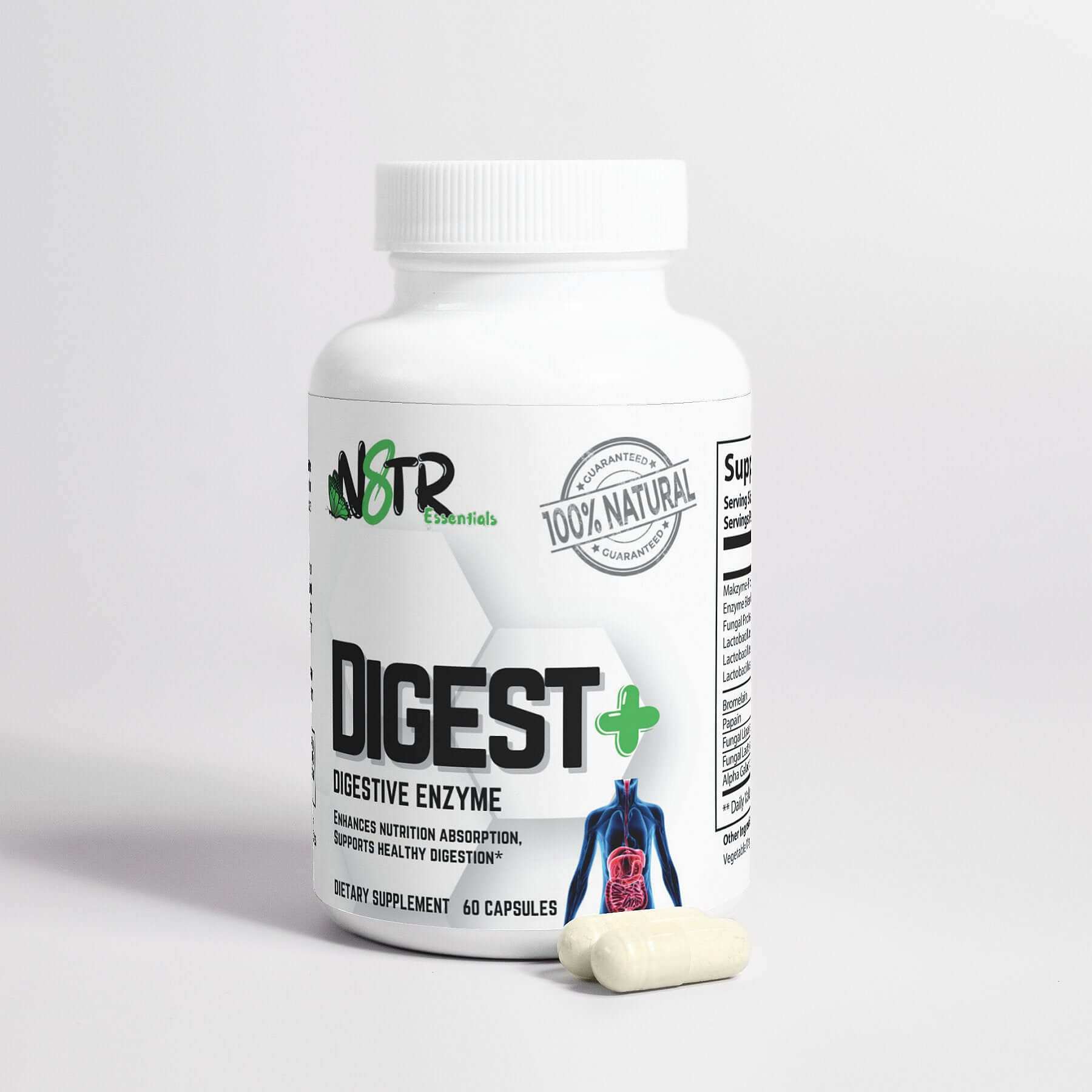 Digest+ Digestive Enzyme By N8tr Essentials