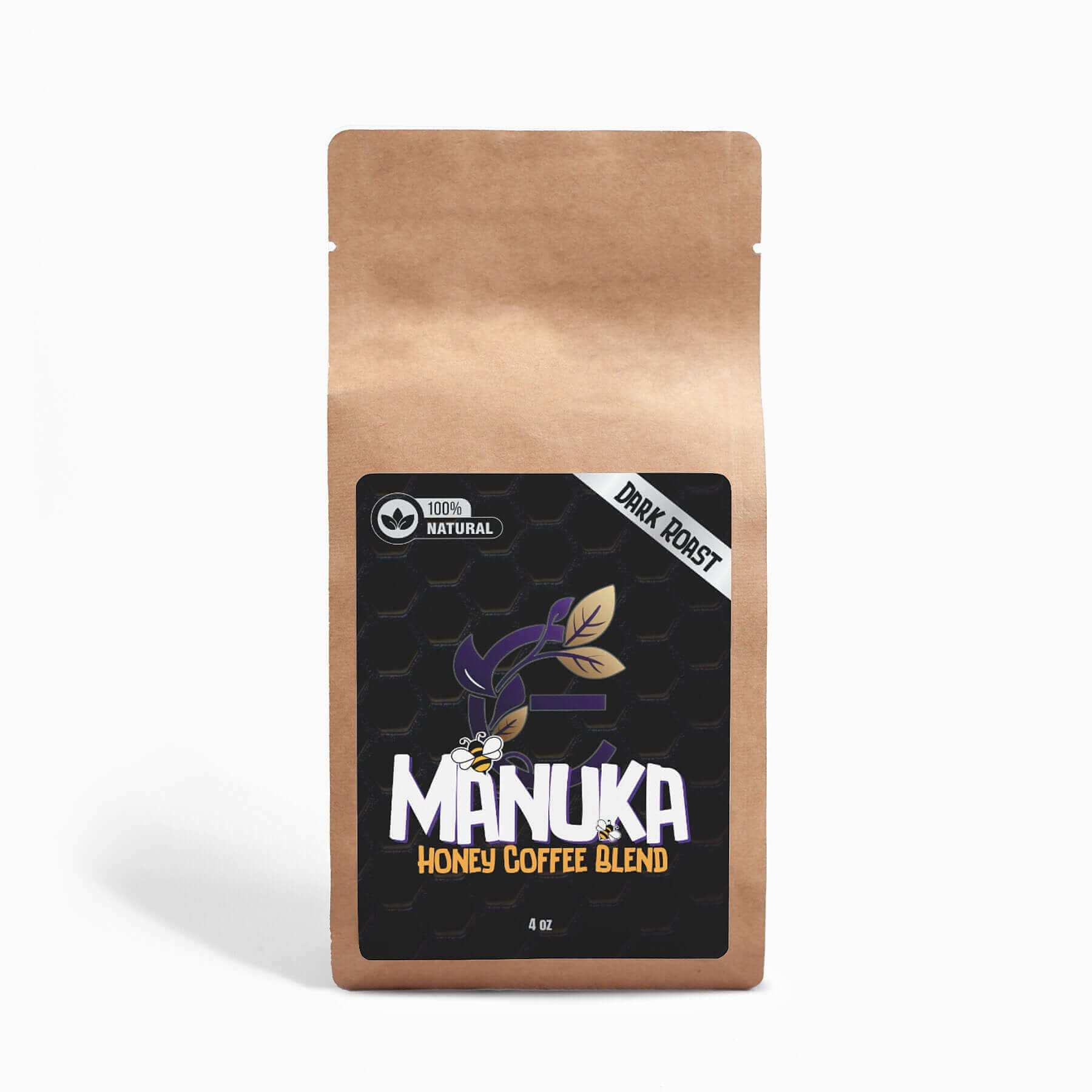 Expressly Manuka Honey Coffee 4oz - Natural Whole Bean Coffee - Expressly