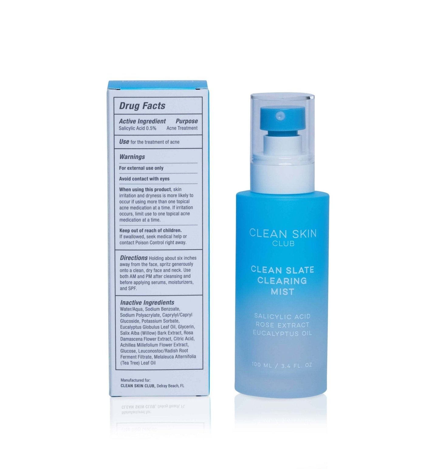 Face Mist | Clean Skin Club | Clean Slate Clearing Mist - Expressly Marketplace