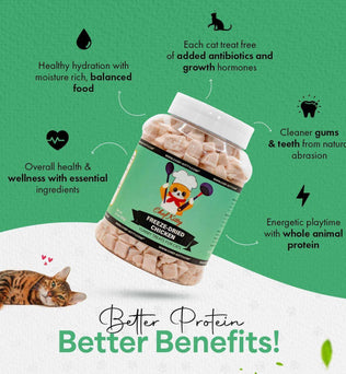 Freeze Dried Cat Treats Chicken (1.75oz-3.5oz) - Expressly Marketplace