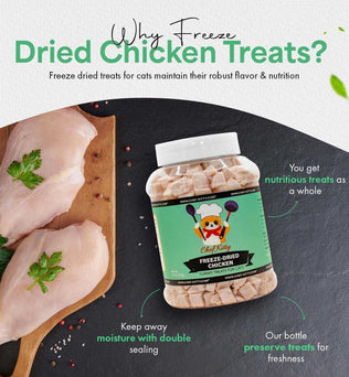 Freeze Dried Cat Treats Chicken (1.75oz-3.5oz) - Expressly Marketplace