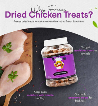 Freeze Dried Cat Treats Chicken Heart (1.75oz-3.5oz) - Expressly Marketplace