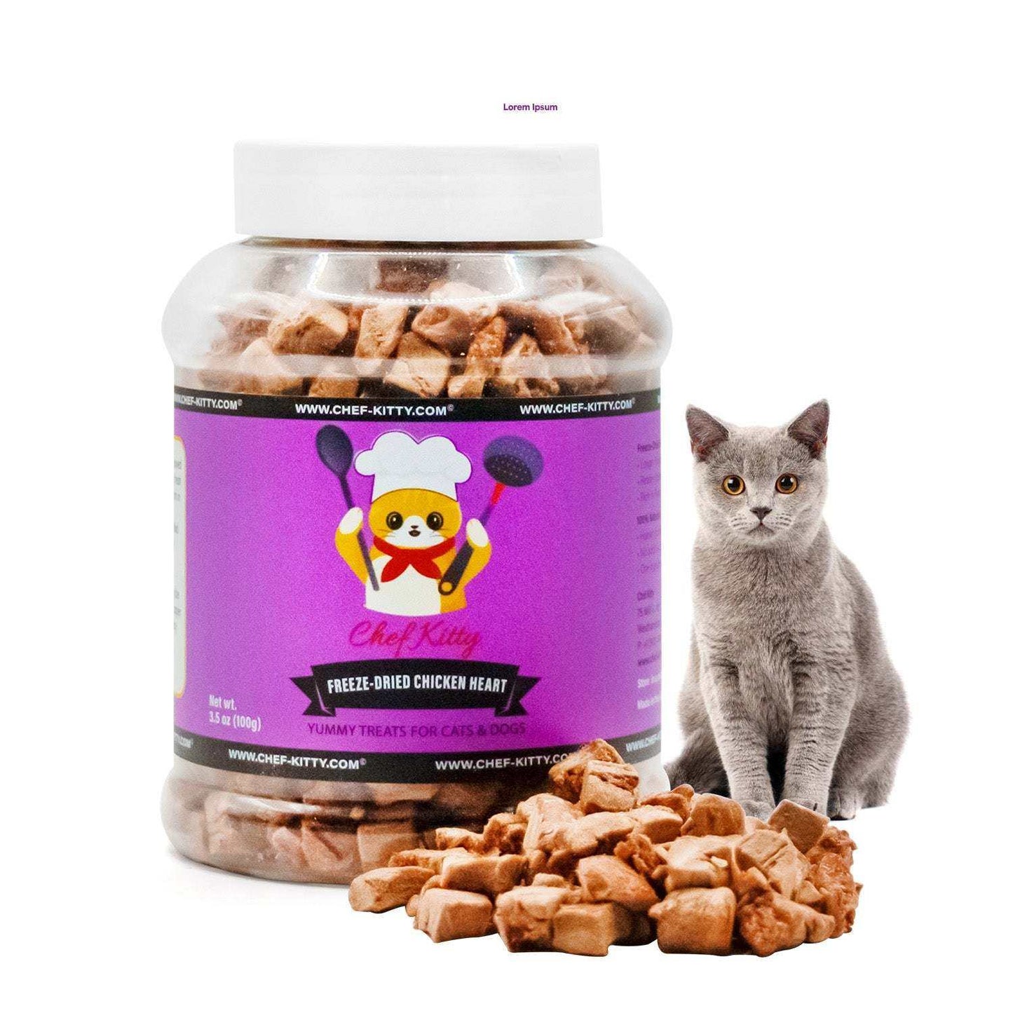 Freeze Dried Cat Treats Chicken Heart (1.75oz-3.5oz) - Expressly Marketplace