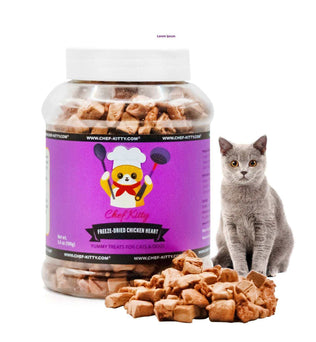 Freeze Dried Cat Treats Chicken Heart (1.75oz-3.5oz) - Expressly Marketplace