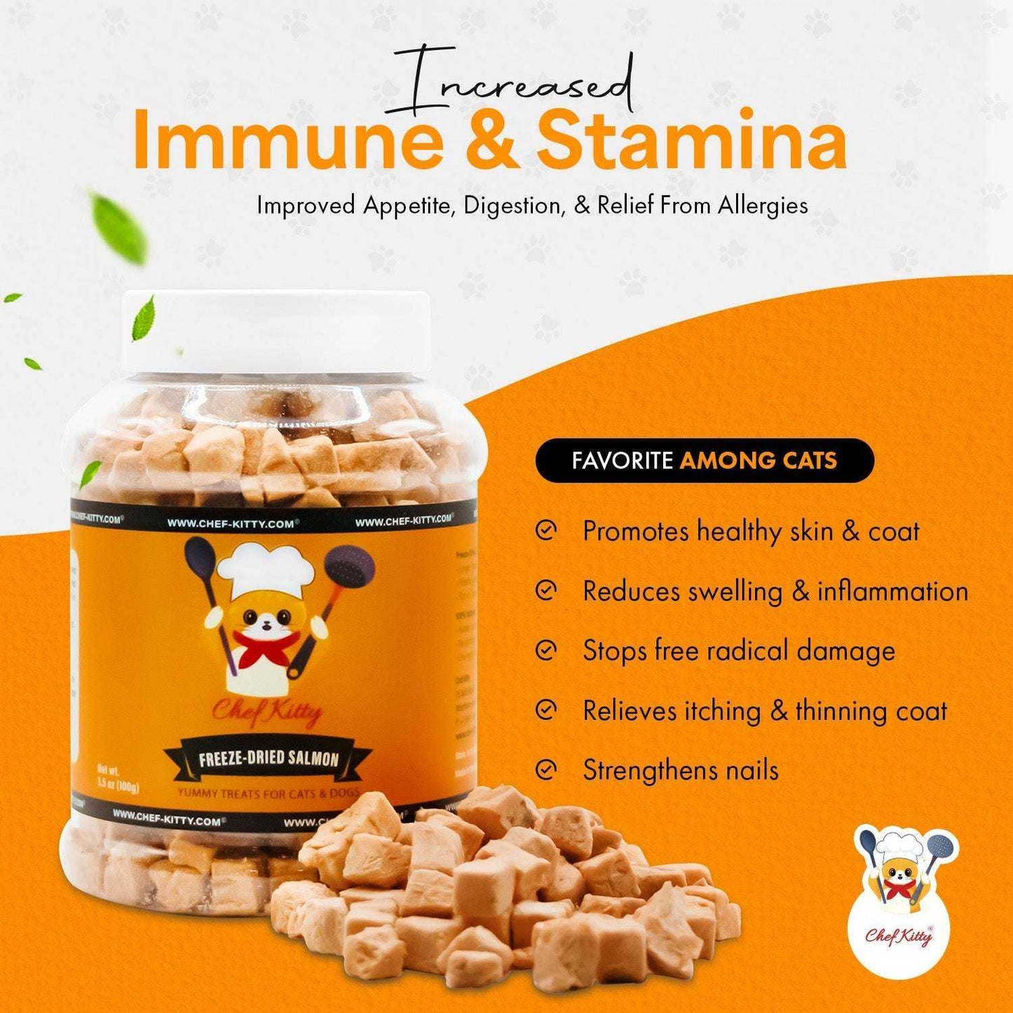 Freeze Dried Cat Treats Salmon (1.75oz-3.5oz) - Expressly Marketplace