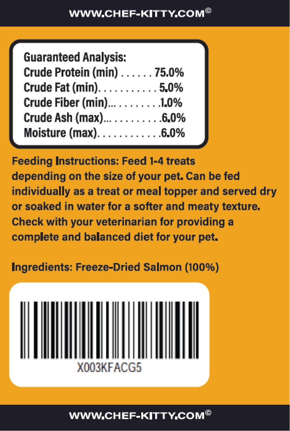 Freeze Dried Cat Treats Salmon (1.75oz-3.5oz) - Expressly Marketplace