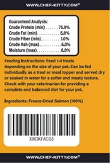 Freeze Dried Cat Treats Salmon (1.75oz - 3.5oz) - Expressly