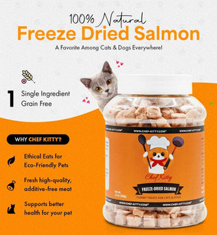 Freeze Dried Cat Treats Salmon (1.75oz-3.5oz) - Expressly Marketplace
