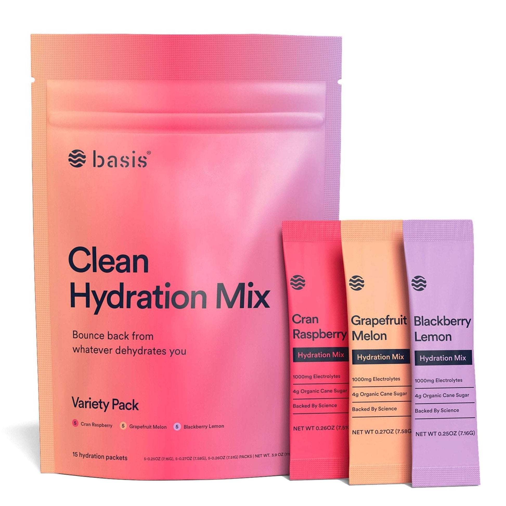 Hydration Mix | Basis | Variety Pack | 15 - pack - Expressly