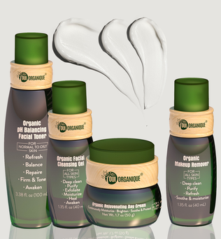Certified Organic Nourishing Skincare Set -Deep Hydration, Detoxify antiaging Natural sunscreen