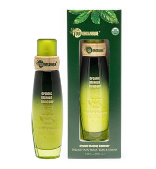 Certified Organic Double action makeup remover Detoxifies the skin Alcohol free