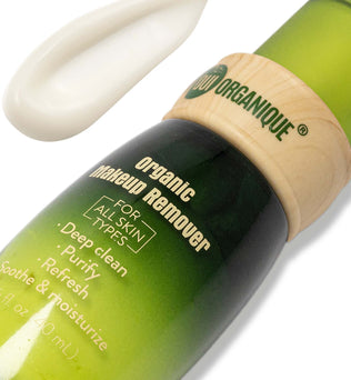Certified Organic Double action makeup remover Detoxifies the skin Alcohol free