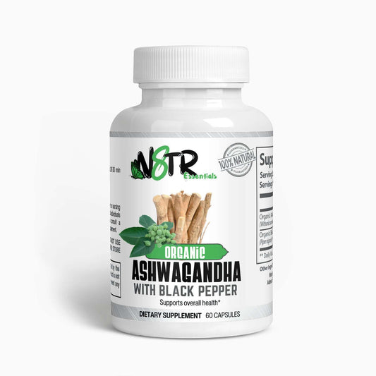 Organic Ashwagandha Capsules - Daily Supplement by N8tr Essentials®