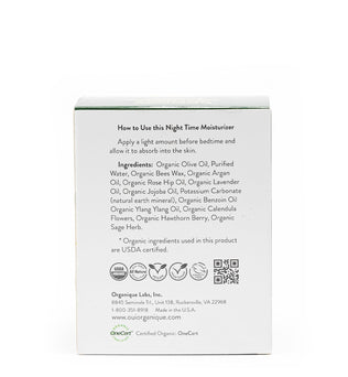 Certified Organic Rejuvenating Night cream calendula Hydrate Anti-aging Repair |Calendula flower