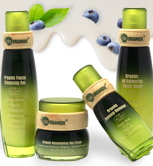 Certified Organic Nourishing Skincare Set -Deep Hydration, Detoxify antiaging Natural sunscreen
