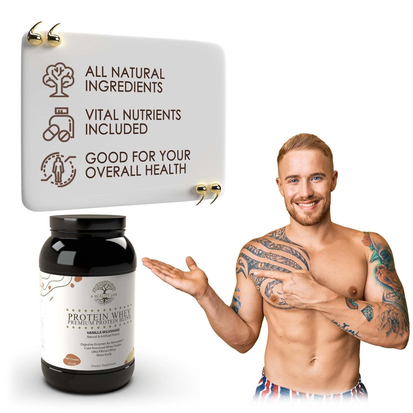 Protein Whey Premium Protein Blend Vanilla Milkshake - Expressly Marketplace
