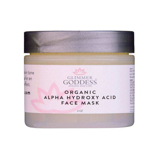 Renewing Organic Face Mask For Glowing Skin - Alpha Hydroxy Acid - Expressly