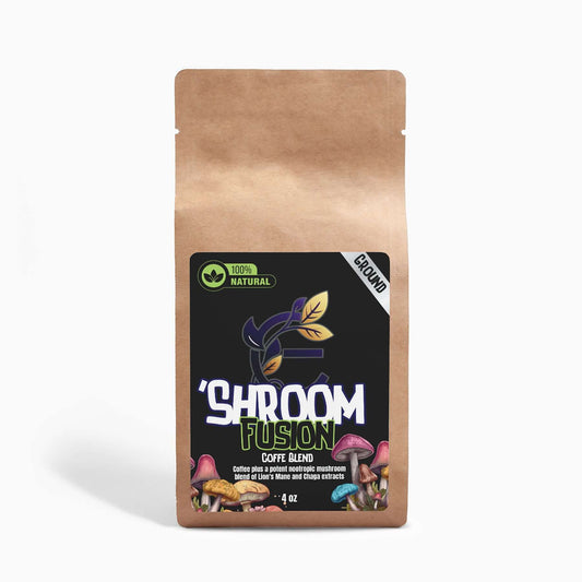 Shroom - Organic Mushroom Coffee Fusion - Lion’s Mane & Chaga 4oz - Expressly