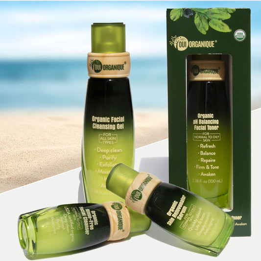 Certified Organic Natural Sunscreen Skin Care Set -Antiaging