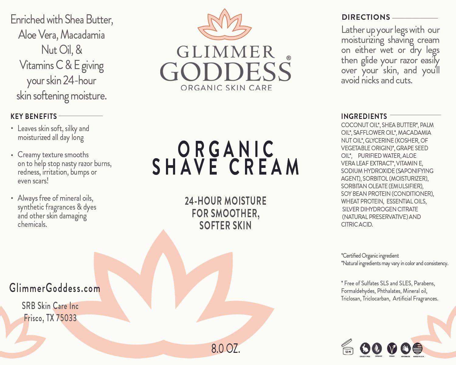Organic Shave Cream w/Aloe, Coconut Oil & Shea Butter - Expressly Marketplace