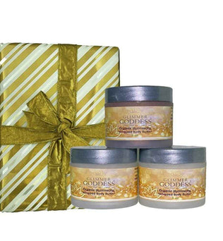 Organic Shimmering Whipped Body Butter Trio
